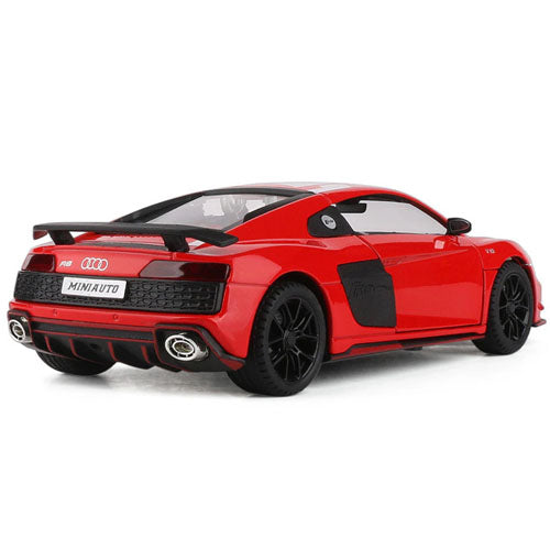 Audi R8 Scale Model Toyvala 1:24 Scale Audi R8 V10 Realstic Pull Back Die Cast Car Model w ...